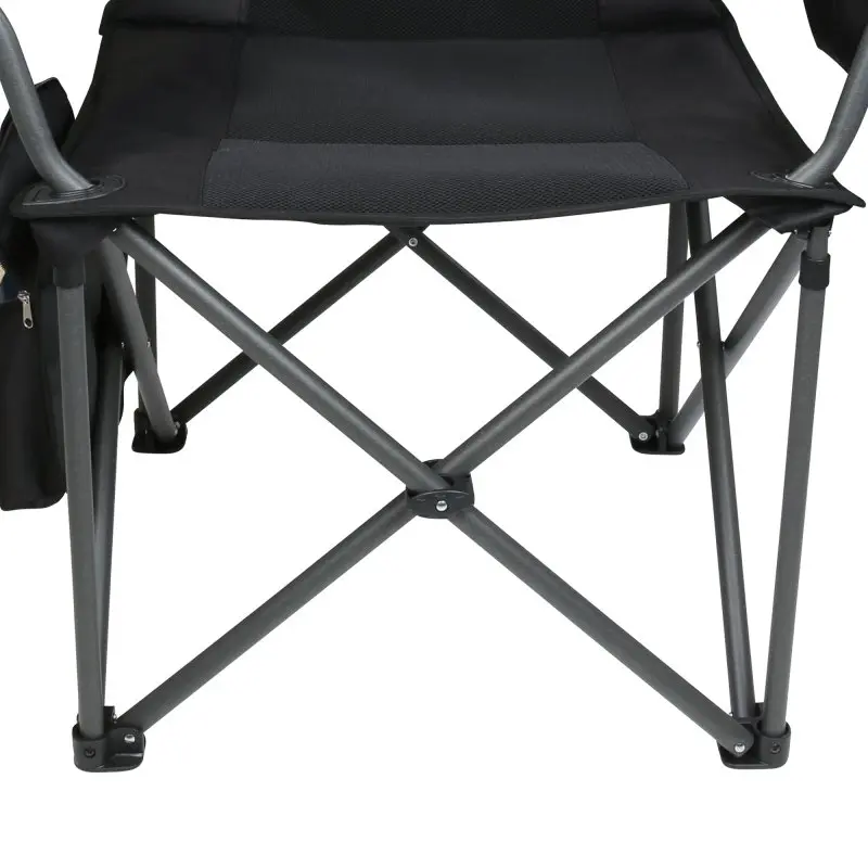 your GEAR Campingstuhl Fano - 3D-Mesh Faltstuhl, 250 kg (TÜV), Getränkehalter, Kühltasche, Organizer