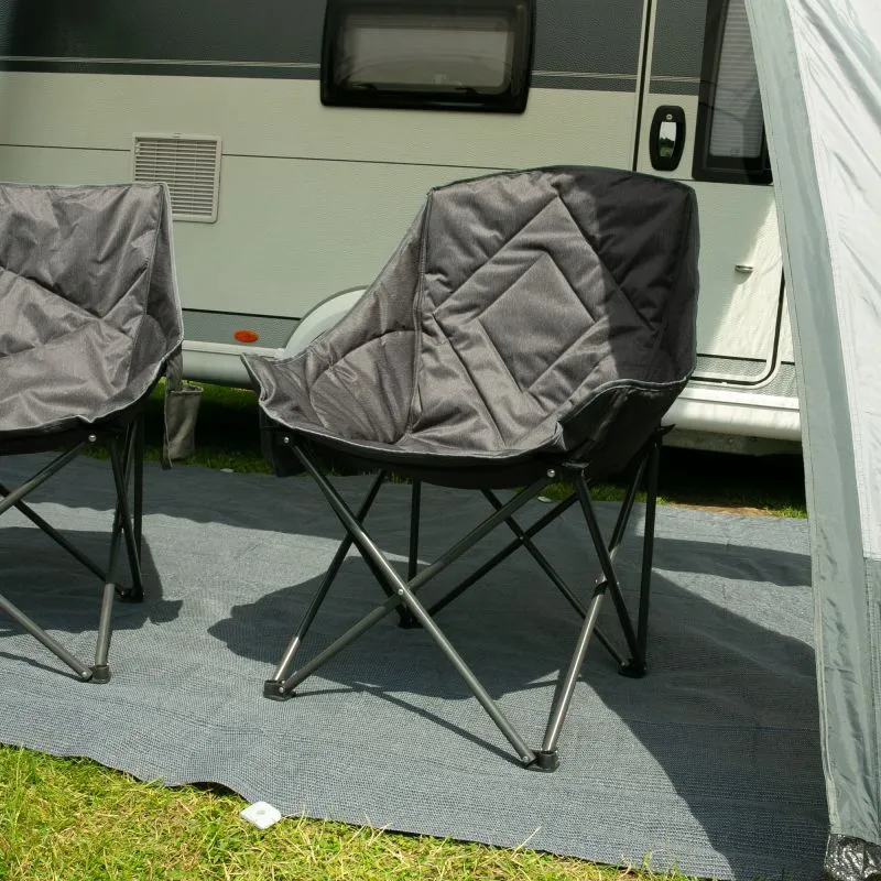your GEAR Campingstuhl Imola - gepolsterter XXL Bucket Chair, extra breit mit hoher Rückenlehne