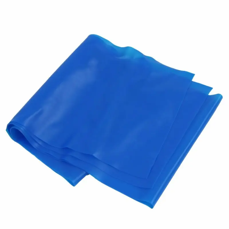 Blue Pilates resistance band, 120cm long, part of the Carnegie Pilates Set; flexible and lightweight, ideal for home workouts, muscle strengthening, and stretching exercises.