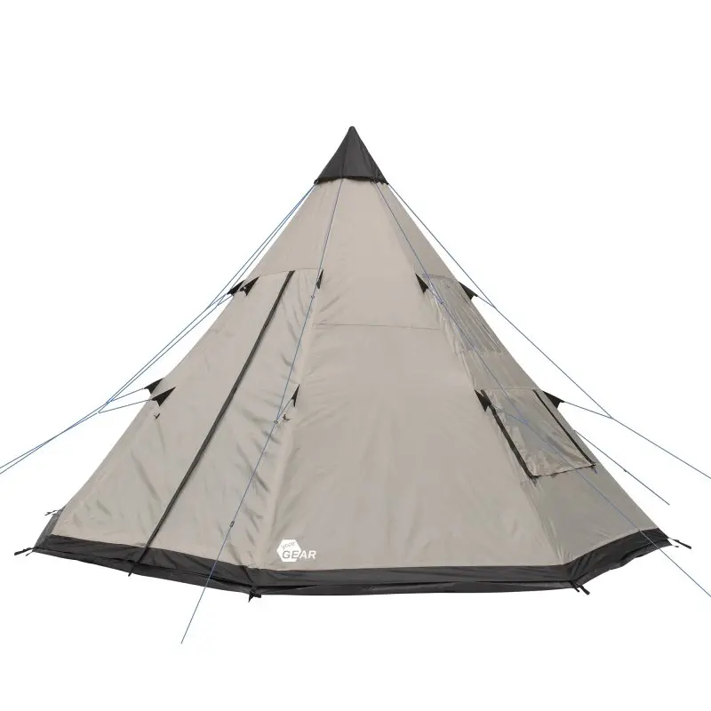 your GEAR Zelt Numana 400 Familienzelt 4 - 6 Personen Sonnensegel Bodenwanne Wasserdicht 5000 mm