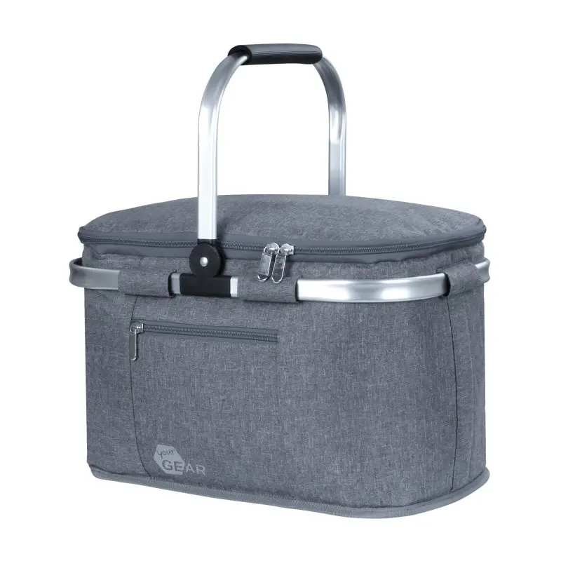 your GEAR Kühlkorb Scivu - isolierter Einkaufskorb, 29 Liter Picknickkorb, Kühltasche