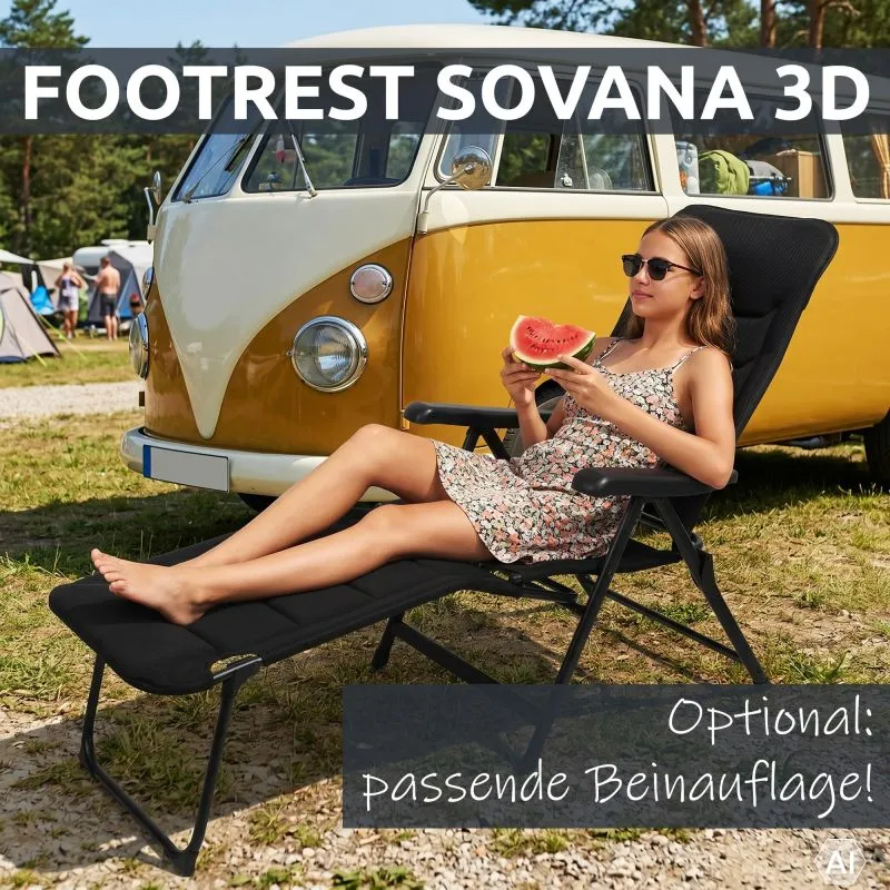 your GEAR high-back chair Sovana 3D - XXL garden chair, folding chair, 3D mesh, 6-way adjustable