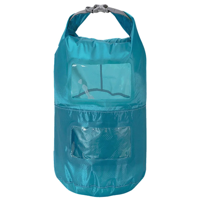 Trekmates Packsack 10L Seesack 2 Packfächer Packbeutel mit Sichtfenster Dry Bag 