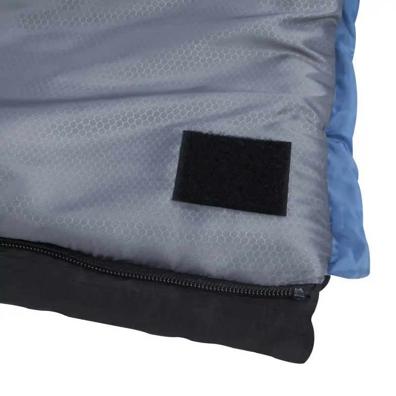 yourGEAR Schlafsack Ostria -3°C Deckenschlafsack 230x75cm Sommerschlafsack Blau Grau kleines Packmaß